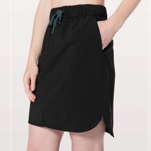 Lululemon Black Skirt with Drawstring